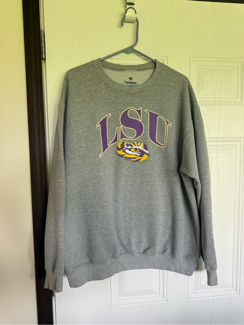 2 for $30 sale: Fanatics Gray LSU Tigers pullover sweatshirt - XL